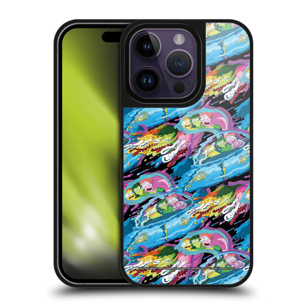 Rick And Morty Season 5 Graphics Warp Pattern Gel Armour Case For Apple iPhone 14 Pro