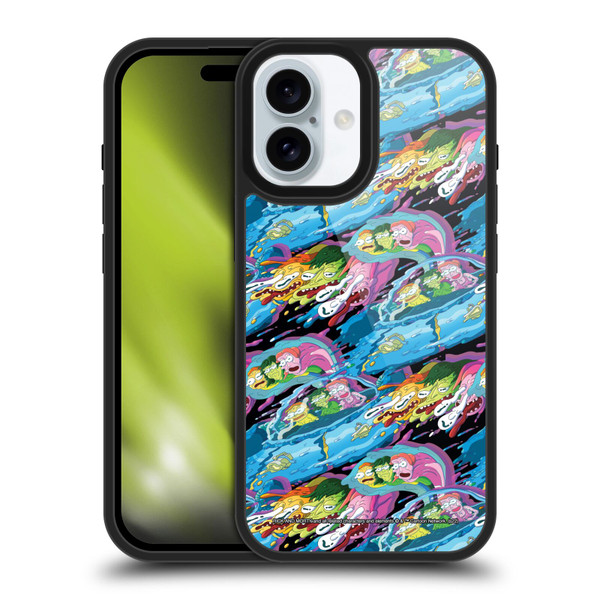 Rick And Morty Season 5 Graphics Warp Pattern Gel Armour Case For Apple iPhone 16