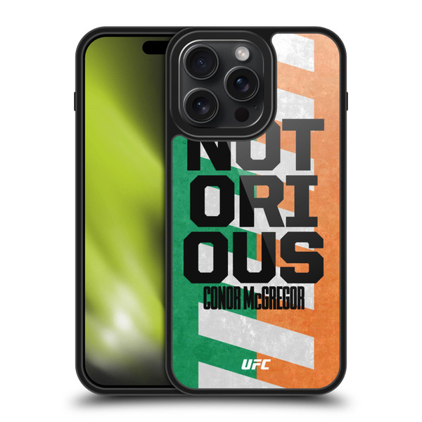UFC Conor McGregor Ireland Flag Gel Armour Case For Apple iPhone 15 Pro Max