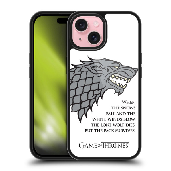 HBO Game of Thrones Graphics White Winds Gel Armour Case For Apple iPhone 15