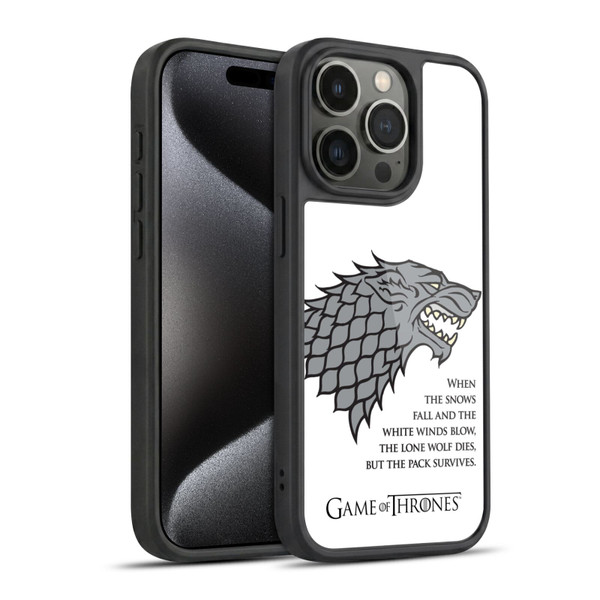 HBO Game of Thrones Graphics White Winds Gel Armour Case For Apple iPhone 15 Pro
