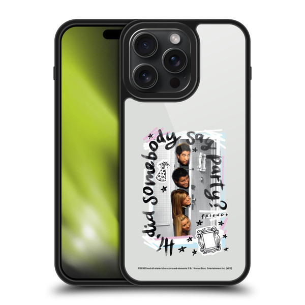 Friends TV Show Doodle Art Somebody Say Party Gel Armour Case For Apple iPhone 15 Pro Max