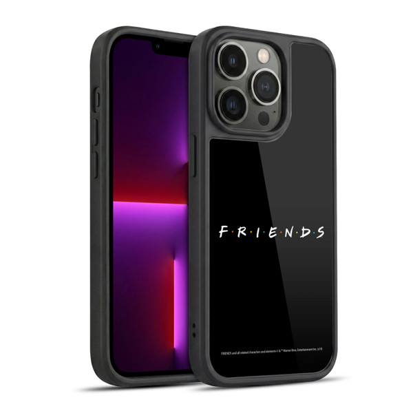 Friends TV Show Logos Black Gel Armour Case For Apple iPhone 13 Pro