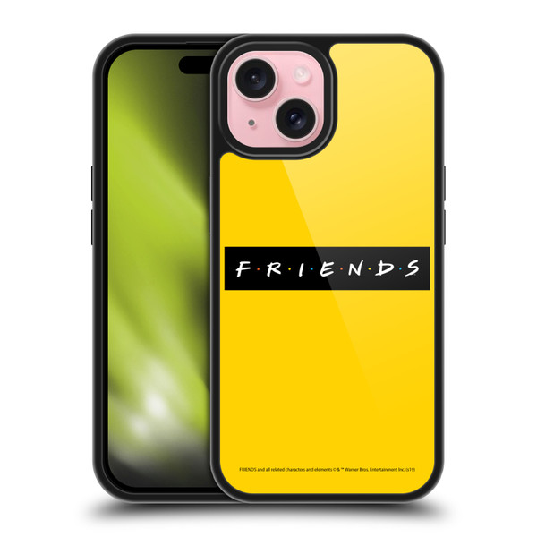 Friends TV Show Logos Pattern Gel Armour Case For Apple iPhone 15