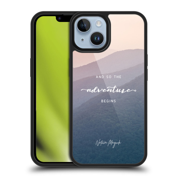 Nature Magick So The Adventure Begins Quote Mountains Gel Armour Case For Apple iPhone 14