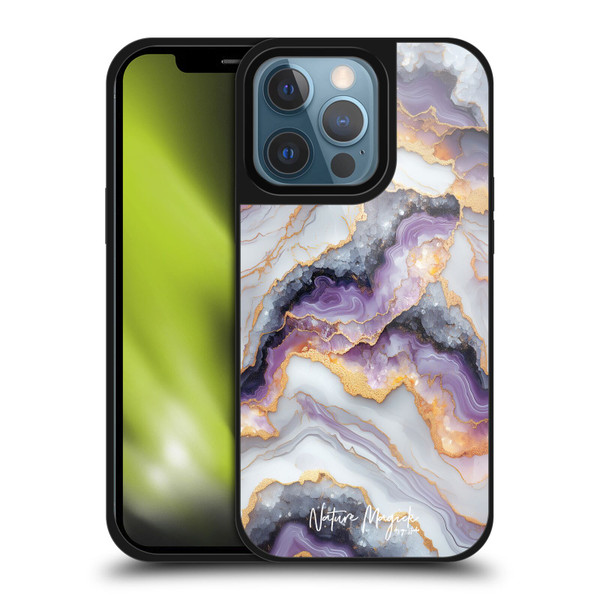 Nature Magick Plum Marble Limpid Gel Armour Case For Apple iPhone 13 Pro