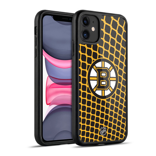 NHL Boston Bruins Net Pattern Gel Armour Case For Apple iPhone 11
