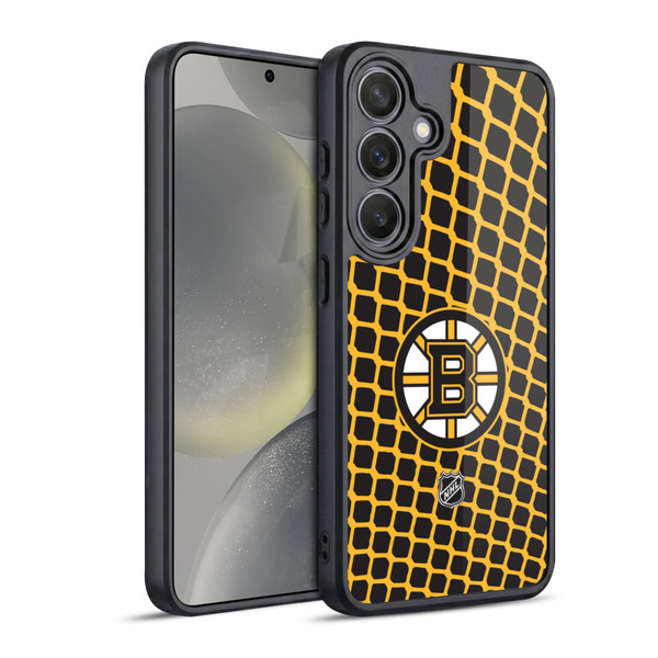 NHL Boston Bruins Net Pattern Gel Armour Case For Samsung Galaxy S24 5G