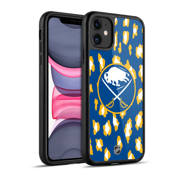 NHL Buffalo Sabres Leopard Pattern Gel Armour Case For Apple iPhone 11