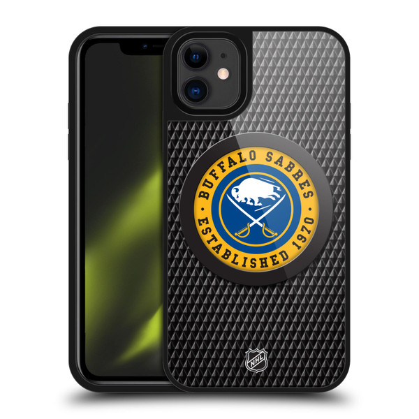 NHL Buffalo Sabres Puck Texture Gel Armour Case For Apple iPhone 11