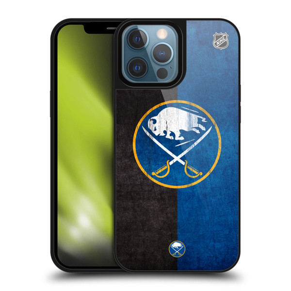 NHL Buffalo Sabres Half Distressed Gel Armour Case For Apple iPhone 13 Pro Max