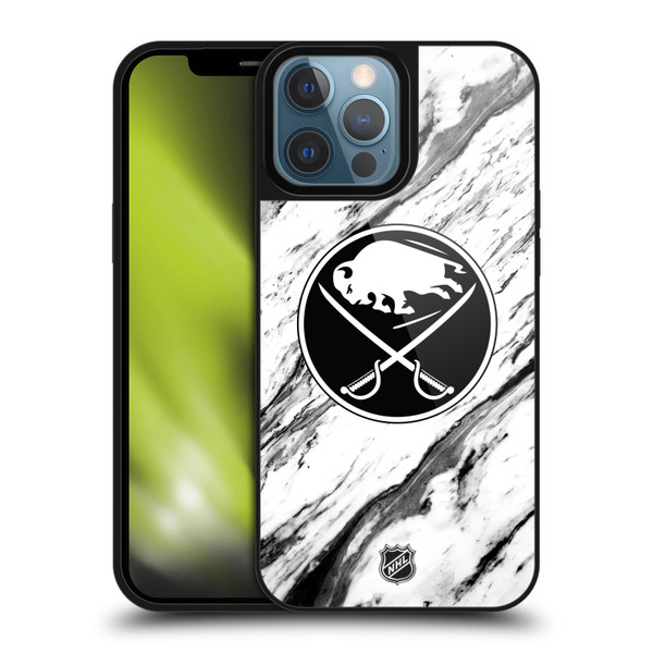 NHL Buffalo Sabres Marble Gel Armour Case For Apple iPhone 13 Pro Max