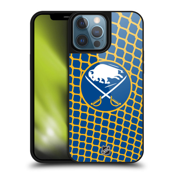 NHL Buffalo Sabres Net Pattern Gel Armour Case For Apple iPhone 13 Pro Max