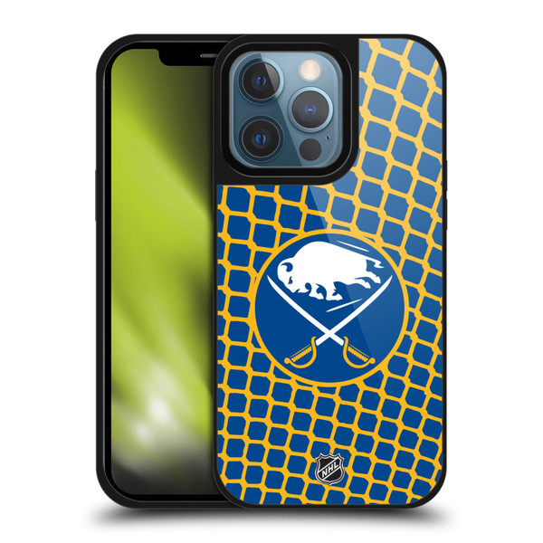 NHL Buffalo Sabres Net Pattern Gel Armour Case For Apple iPhone 13 Pro