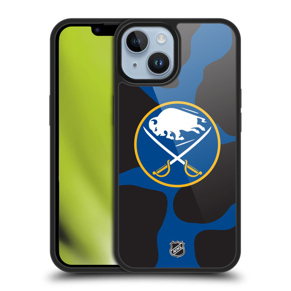 NHL Buffalo Sabres Cow Pattern Gel Armour Case For Apple iPhone 14