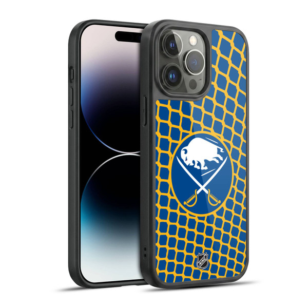NHL Buffalo Sabres Net Pattern Gel Armour Case For Apple iPhone 14 Pro Max