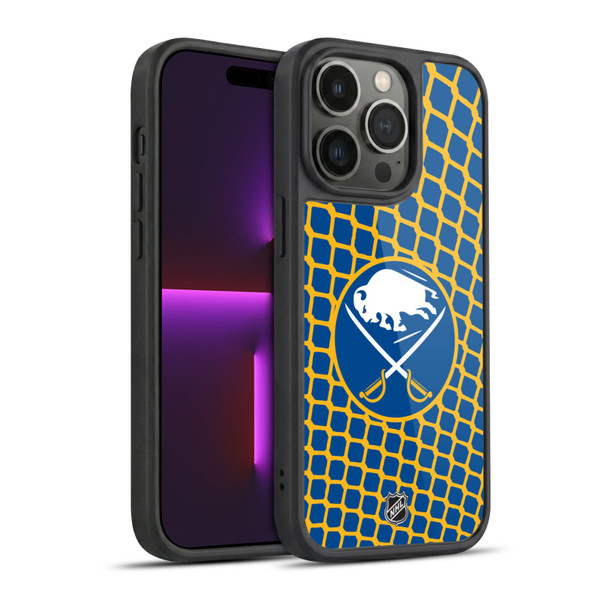 NHL Buffalo Sabres Net Pattern Gel Armour Case For Apple iPhone 14 Pro