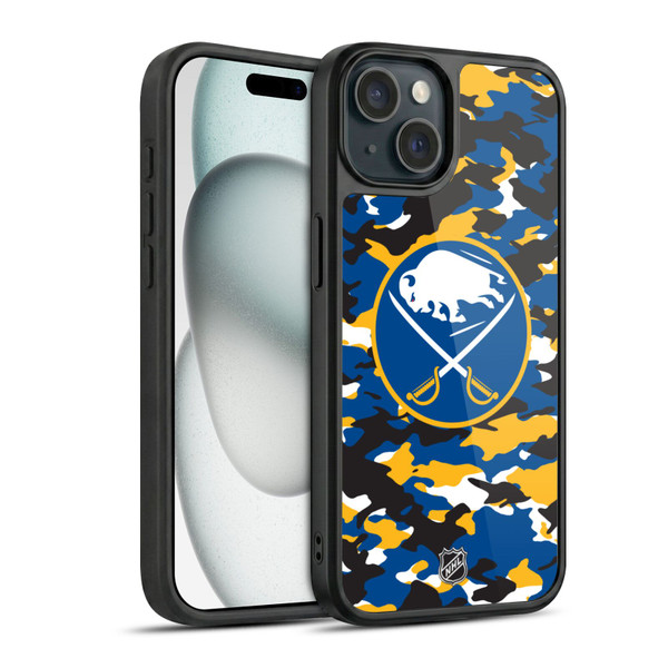 NHL Buffalo Sabres Camouflage Gel Armour Case For Apple iPhone 15
