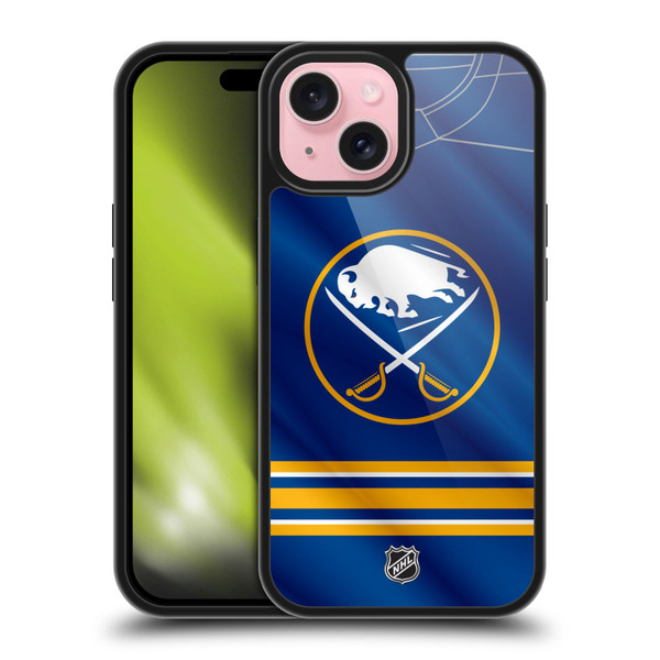 NHL Buffalo Sabres Jersey Gel Armour Case For Apple iPhone 15
