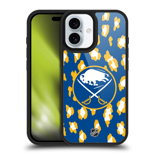 NHL Buffalo Sabres Leopard Pattern Gel Armour Case For Apple iPhone 16