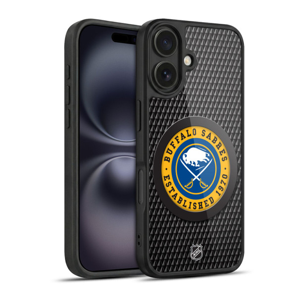 NHL Buffalo Sabres Puck Texture Gel Armour Case For Apple iPhone 16