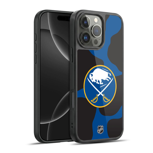 NHL Buffalo Sabres Cow Pattern Gel Armour Case For Apple iPhone 16 Pro Max
