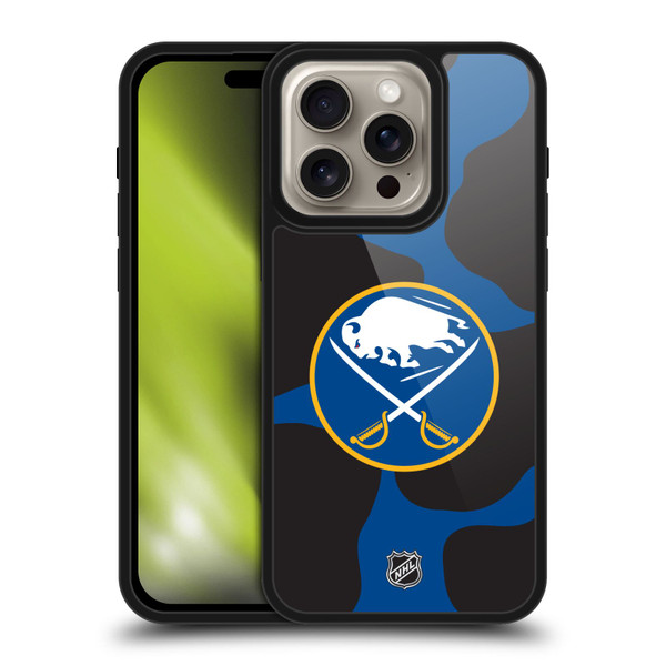 NHL Buffalo Sabres Cow Pattern Gel Armour Case For Apple iPhone 16 Pro