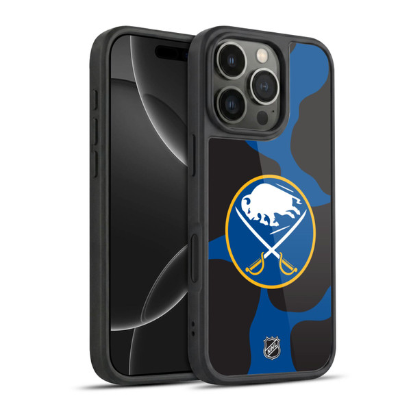 NHL Buffalo Sabres Cow Pattern Gel Armour Case For Apple iPhone 16 Pro