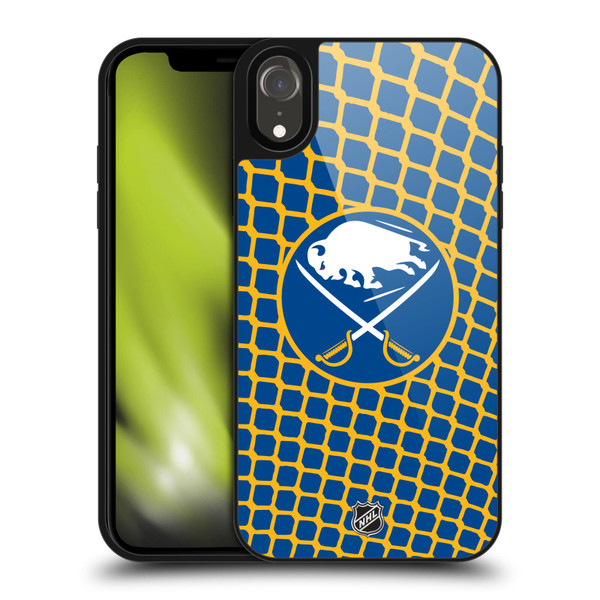 NHL Buffalo Sabres Net Pattern Gel Armour Case For Apple iPhone XR
