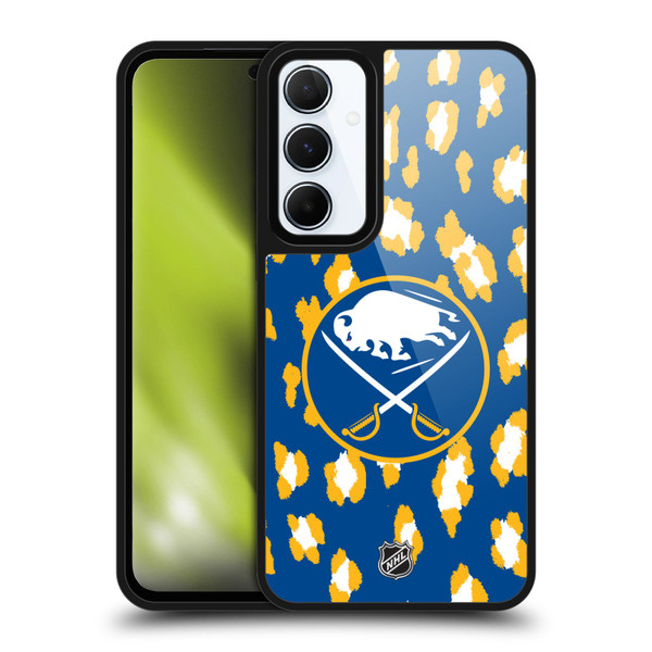 NHL Buffalo Sabres Leopard Pattern Gel Armour Case For Samsung Galaxy A55 5G