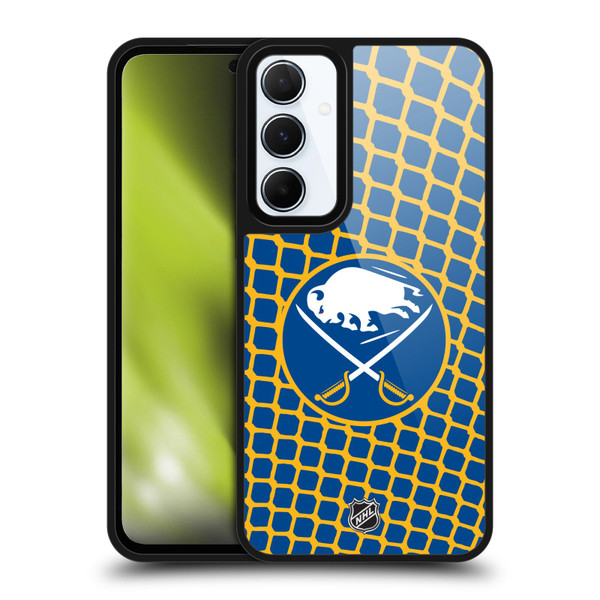 NHL Buffalo Sabres Net Pattern Gel Armour Case For Samsung Galaxy A55 5G