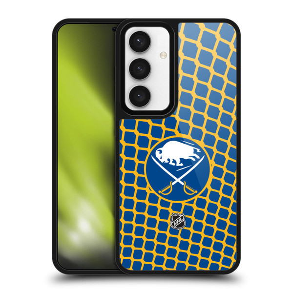 NHL Buffalo Sabres Net Pattern Gel Armour Case For Samsung Galaxy S24 5G