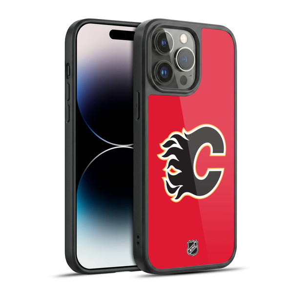 NHL Calgary Flames Plain Gel Armour Case For Apple iPhone 14 Pro Max