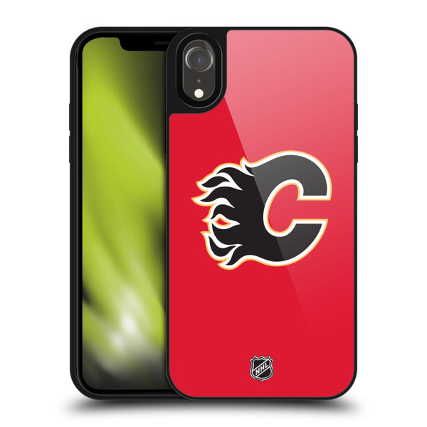 NHL Calgary Flames Plain Gel Armour Case For Apple iPhone XR