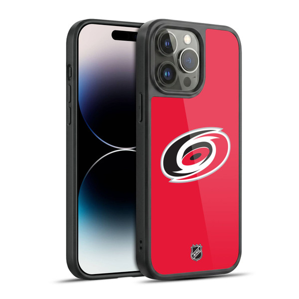 NHL Carolina Hurricanes Plain Gel Armour Case For Apple iPhone 14 Pro Max