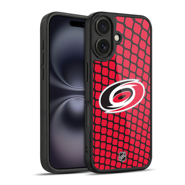 NHL Carolina Hurricanes Net Pattern Gel Armour Case For Apple iPhone 16