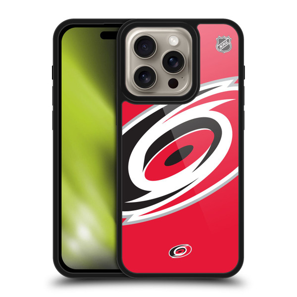 NHL Carolina Hurricanes Oversized Gel Armour Case For Apple iPhone 16 Pro