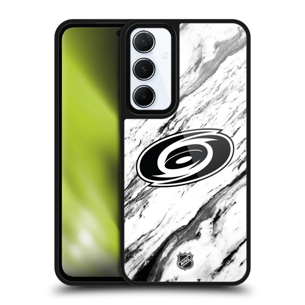 NHL Carolina Hurricanes Marble Gel Armour Case For Samsung Galaxy A55 5G