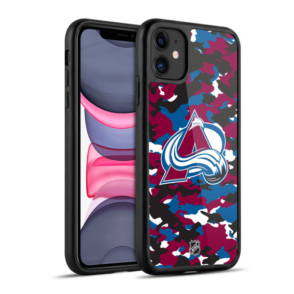 NHL Colorado Avalanche Camouflage Gel Armour Case For Apple iPhone 11