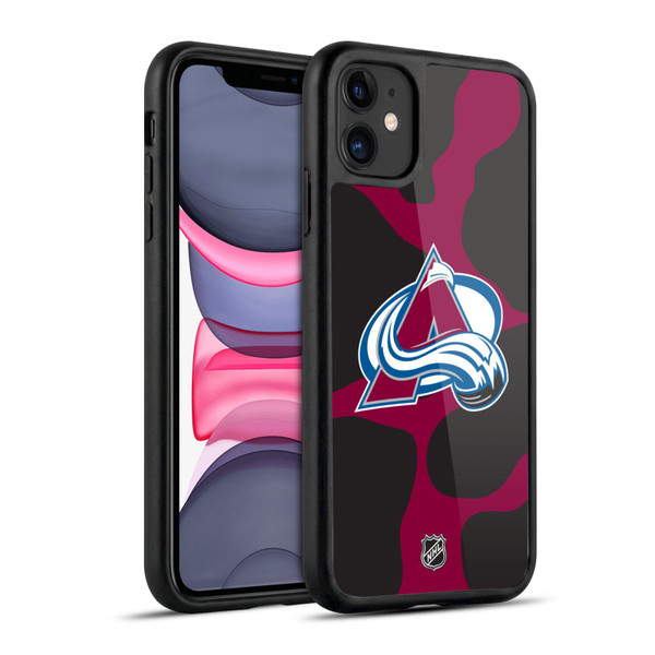 NHL Colorado Avalanche Cow Pattern Gel Armour Case For Apple iPhone 11