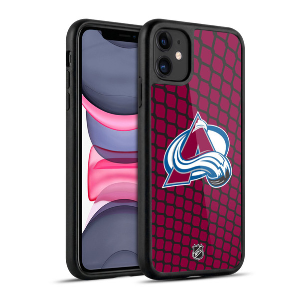 NHL Colorado Avalanche Net Pattern Gel Armour Case For Apple iPhone 11