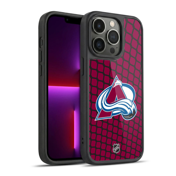 NHL Colorado Avalanche Net Pattern Gel Armour Case For Apple iPhone 13 Pro