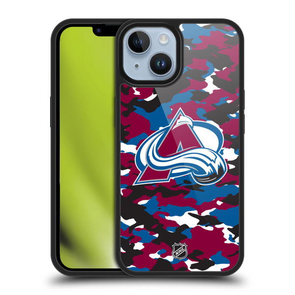 NHL Colorado Avalanche Camouflage Gel Armour Case For Apple iPhone 14