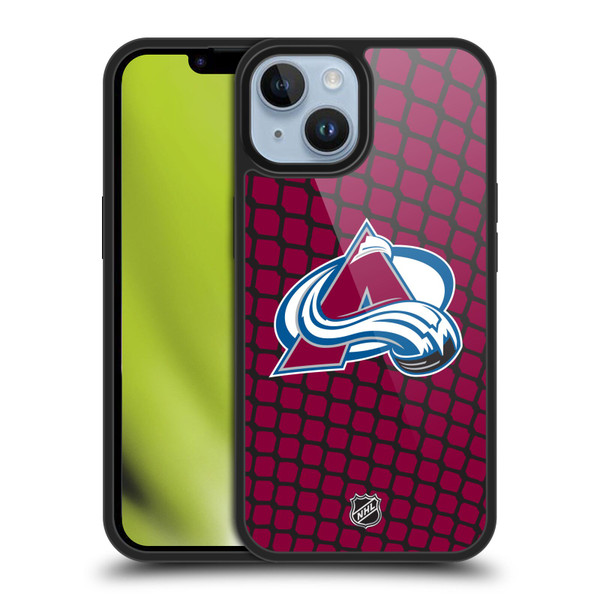 NHL Colorado Avalanche Net Pattern Gel Armour Case For Apple iPhone 14