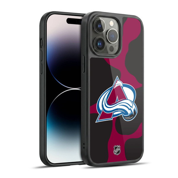 NHL Colorado Avalanche Cow Pattern Gel Armour Case For Apple iPhone 14 Pro Max