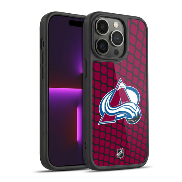 NHL Colorado Avalanche Net Pattern Gel Armour Case For Apple iPhone 14 Pro