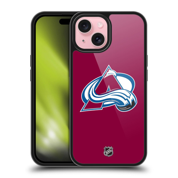 NHL Colorado Avalanche Plain Gel Armour Case For Apple iPhone 15 NHL Colorado Avalanche Plain Gel Armour Case For Apple iPhone 15