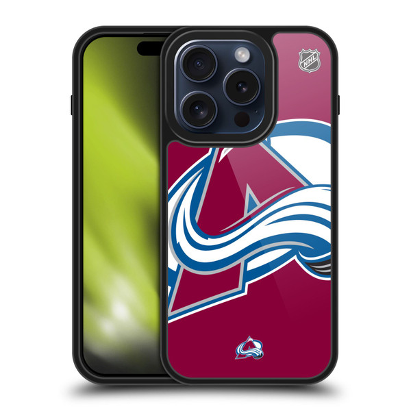 NHL Colorado Avalanche Oversized Gel Armour Case For Apple iPhone 15 Pro