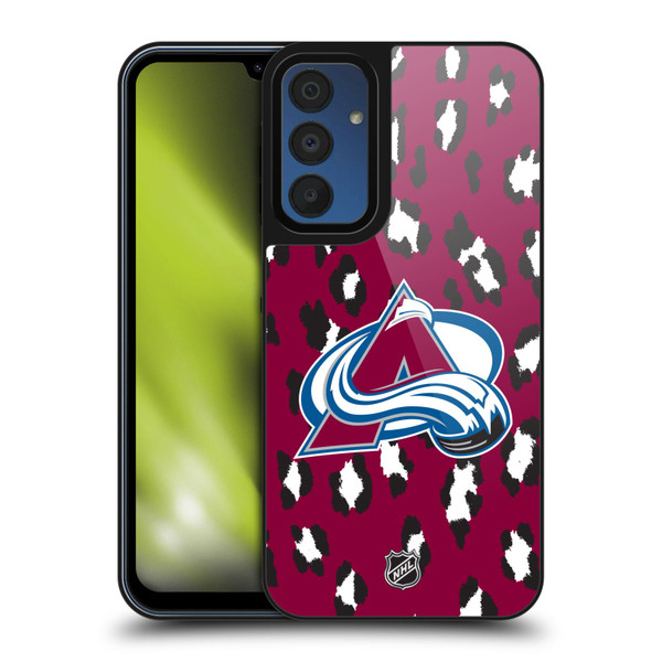 NHL Colorado Avalanche Leopard Pattern Gel Armour Case For Samsung Galaxy A15