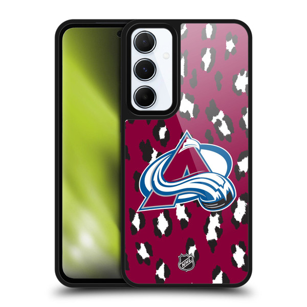 NHL Colorado Avalanche Leopard Pattern Gel Armour Case For Samsung Galaxy A55 5G
